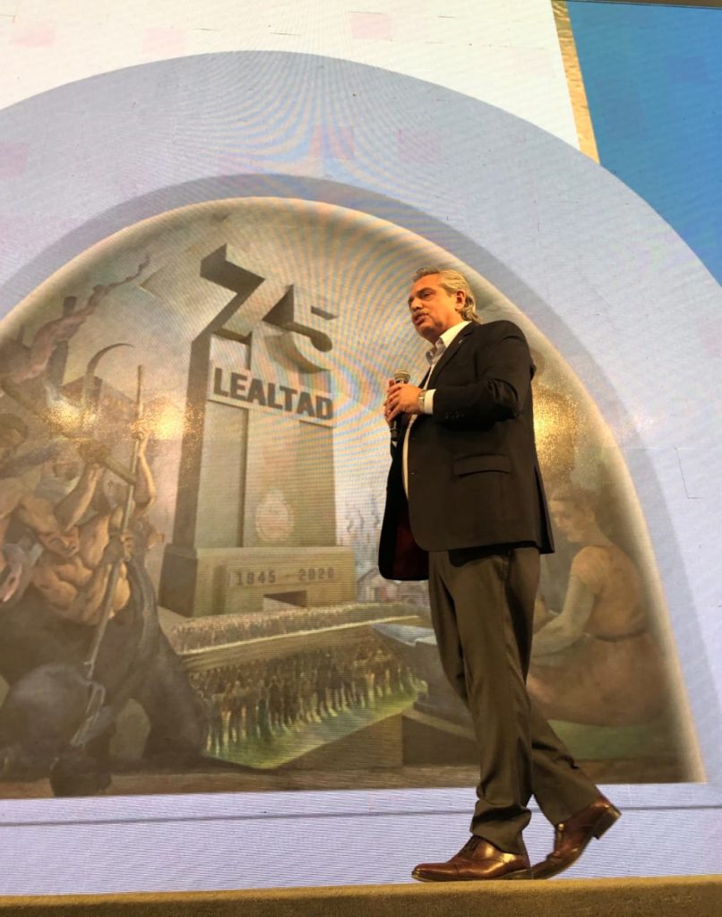 En el Día de la Lealtad peronista, Alberto Fernández, llamó a la unidad de los argentinos
