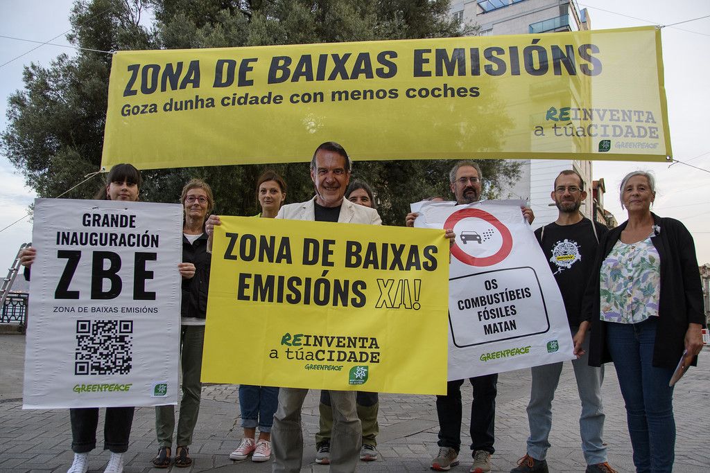 Greenpeace sale a la calle para reclamar zonas de bajas emisiones en 18 ciudades españolas