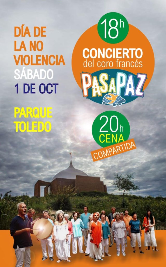 Conmemoración internacional de la no-violencia en Parque Toledo