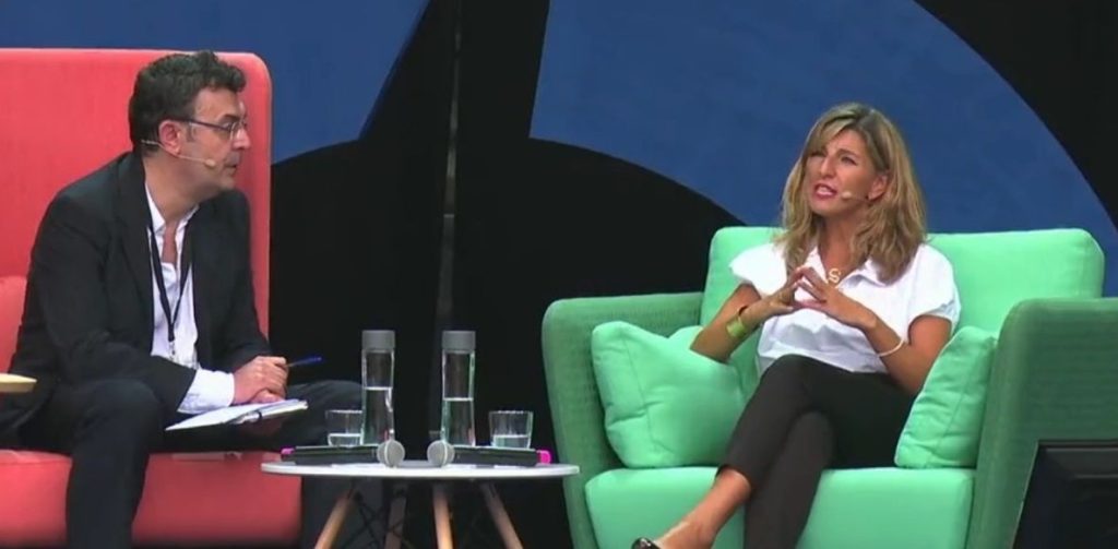 Yolanda Díaz abraza la postura de Podemos sobre Ucrania