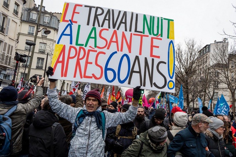 Francia: gran éxito de la primera jornada de movilización contra la reforma previsional