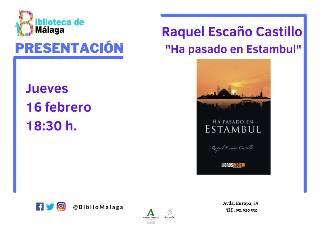 Último viaje a Estambul, presentación del libro de la malagueña Raquel Escaño