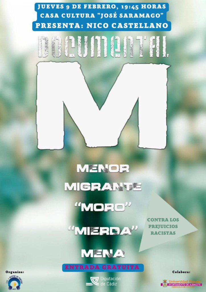 Proyección del documental «M» dedicado a los menores no acompañados