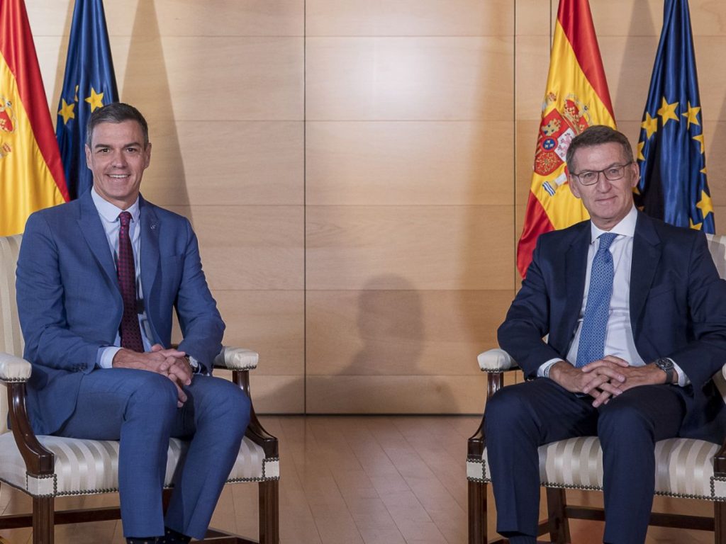 Feijóo reprocha a Sánchez que rechace un pacto para “sosegar” España