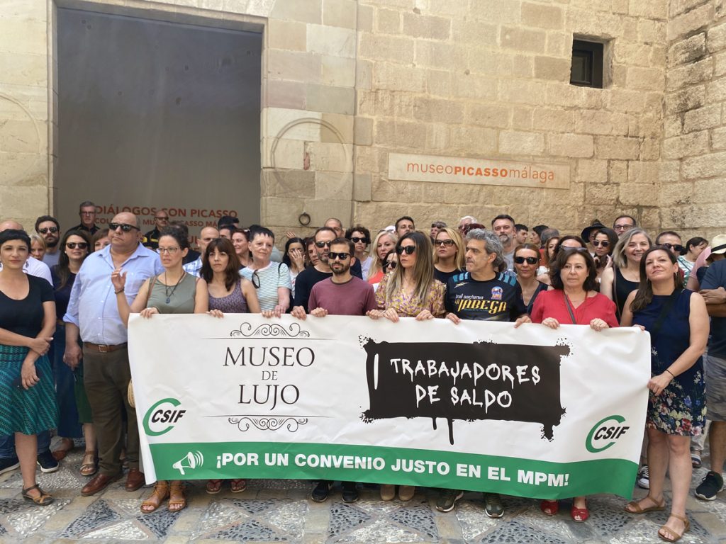 Los trabajadores del Museo Picasso Málaga desconvocan huelga, pero toman medidas más contundentes
