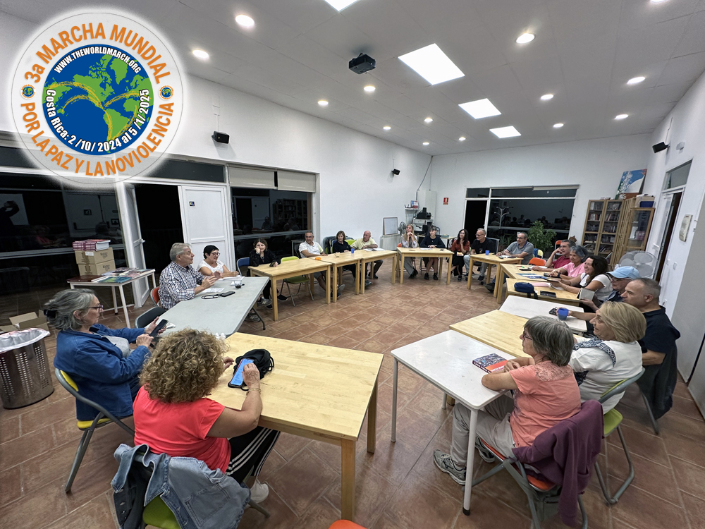 Reunión Europea de la 3ª Marcha Mundial por la Paz y la Noviolencia