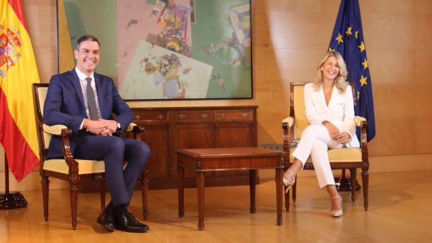 Pedro Sánchez y Yolanda Díaz firmarán el acuerdo de gobierno en el Museo Reina Sofía