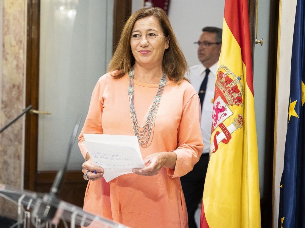 Armengol comunica que Pedro Sánchez es el nuevo candidato propuesto por el Rey