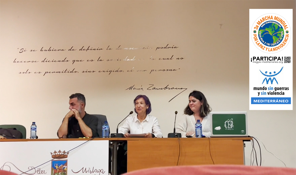 La 3ª Marcha Mundial por la paz y la noviolencia en Vélez Málaga