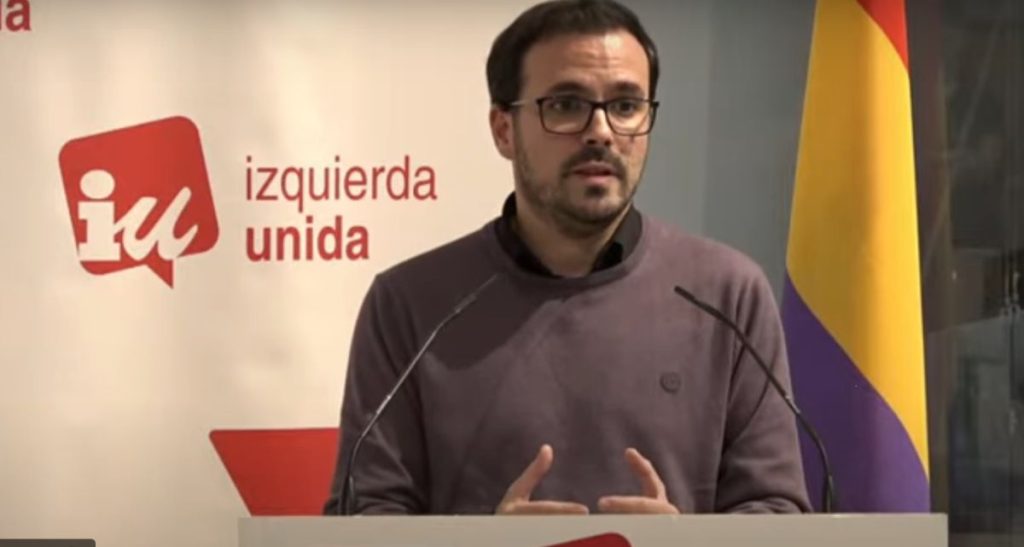 IU lanza el proceso asambleario para elegir en 2024 al sucesor de Alberto Garzón
