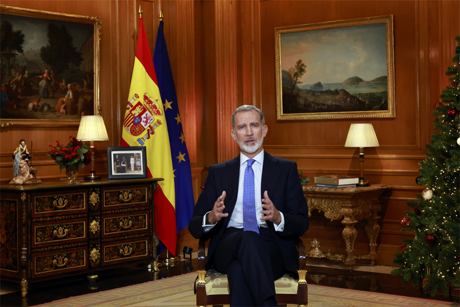 El Rey reivindica la Constitución en su mensaje de Navidad