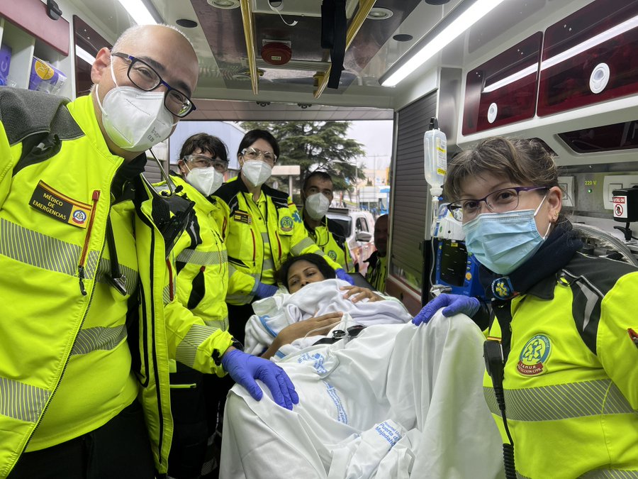 Mujer da a luz en ambulancia de Samur-Protección Civil en Madrid
