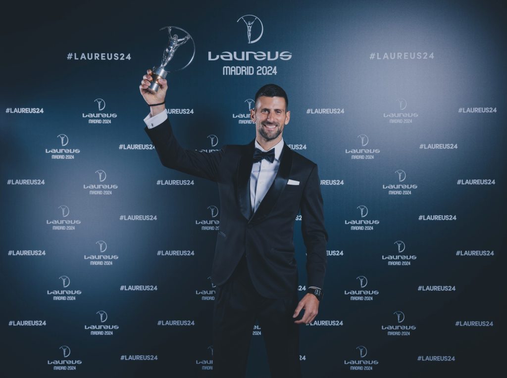 Novak Djokovic y Simone Biles, triunfadores en los Premios Laureus