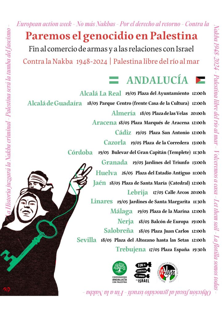 Andalucía se une a Europa para exigir el fin del comercio de armas con Israel