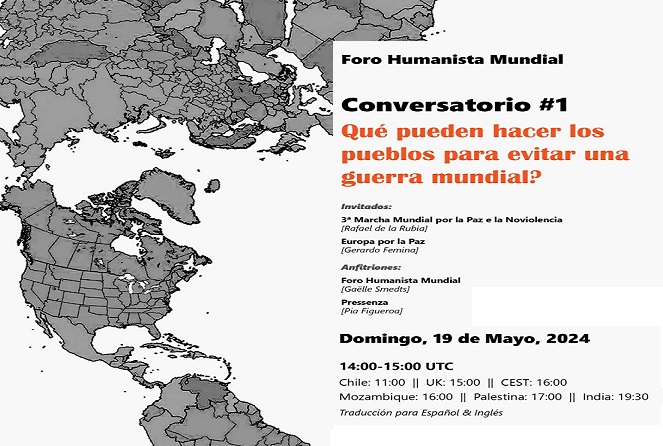 Foro Humanista Mundial busca transformar la realidad con encuentros virtuales