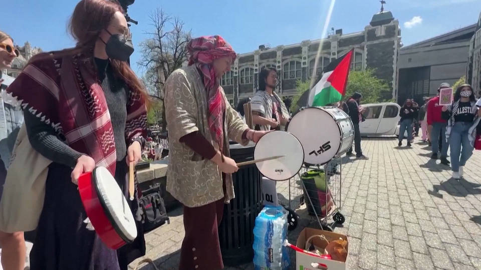 EEUU: no desacelera el levantamiento estudiantil a favor de Gaza