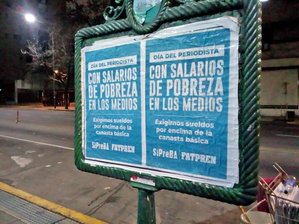 Dia del/la periodista: con salarios de pobreza y sin libertad de expresión