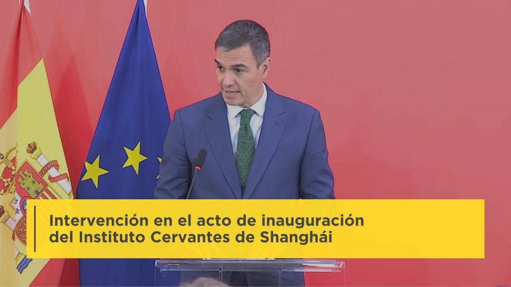 Sánchez felicita al Cervantes por su apertura en Shanghái