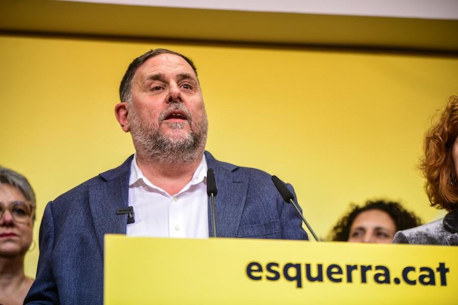 Junqueras, reelegido líder de ERC con el 52,2% de los votos