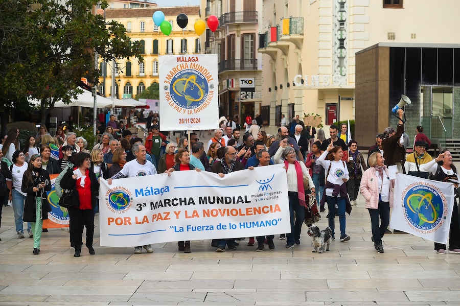 Concluye la 3ª Marcha Mundial por la Paz y la Noviolencia en Málaga