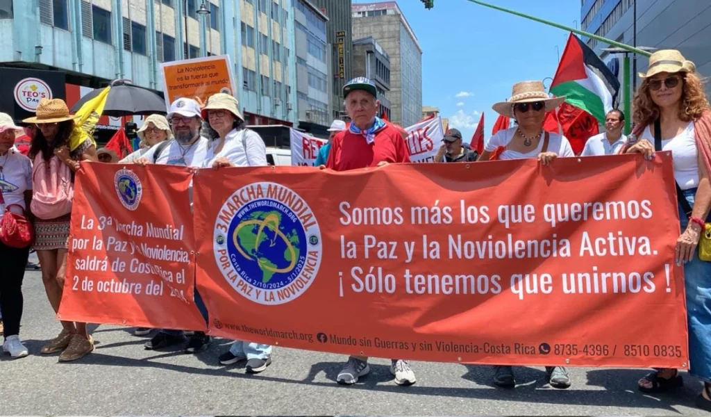 Cierre de la 3ª Marcha Mundial por la Paz y la No Violencia en Costa Rica