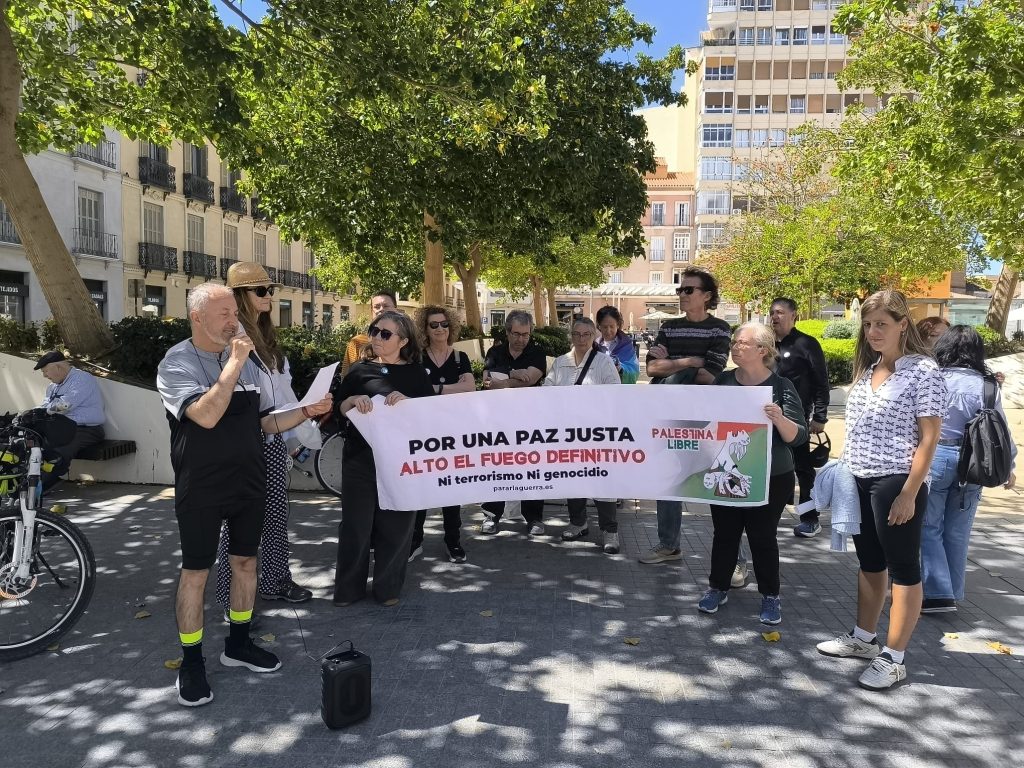 Concentración en Málaga en apoyo a Palestina
