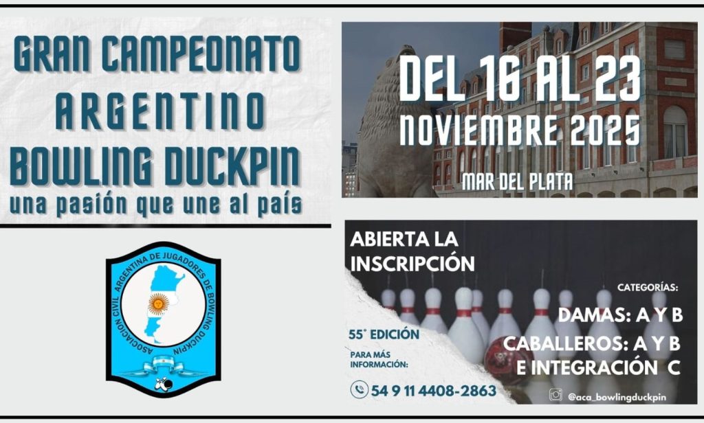 GRAN CAMPEONATO ARGENTINO DE BOWLING DUCKPIN