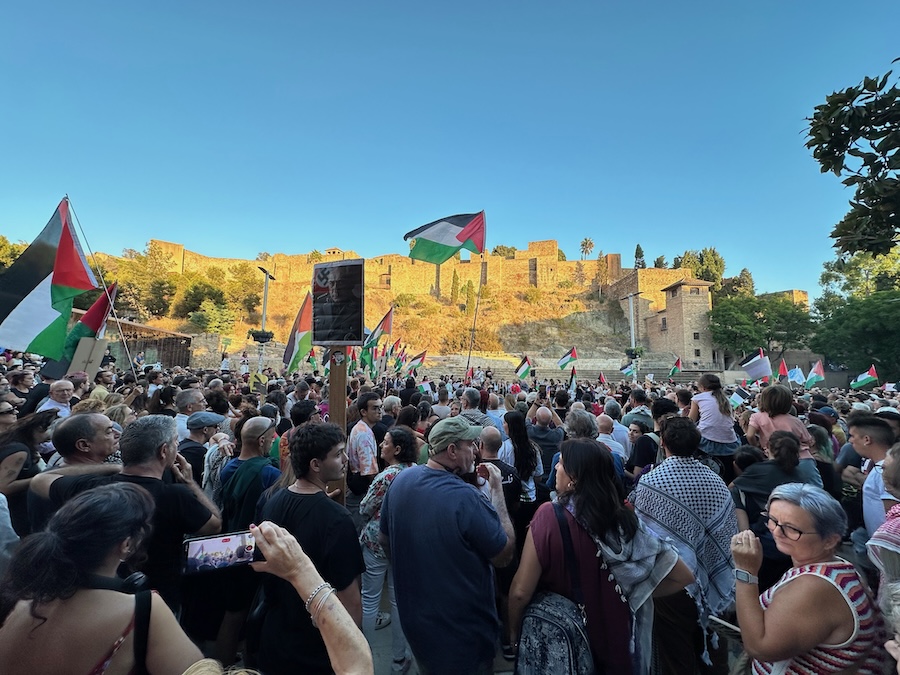 Málaga se moviliza por Gaza: concentración en apoyo a la Flotilla de la Libertad y contra el genocidio