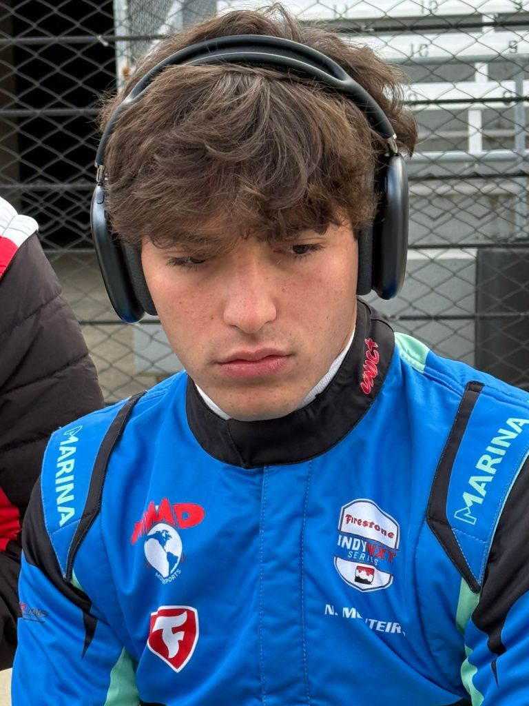Nick Monteiro, piloto brasileño, brilla en las pruebas de la Indy NXT en Indianápolis