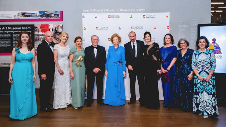 SU MAJESTAD LA REINA SOFIA DE ESPAÑA CUMPLE UNA AGENDA INTERNACIONAL EN MIAMI