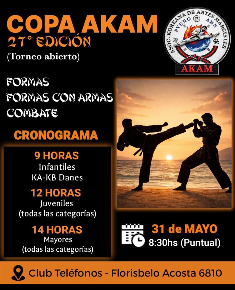 LAS ARTES MARCIALES SE REUNIRAN EN LA COSTA ATLANTICA DE ARGENTINA