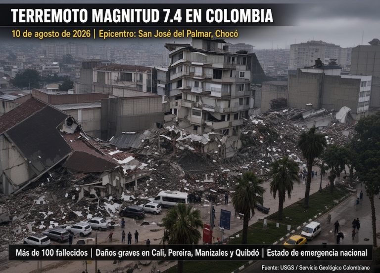 Colombia se moviliza tras el devastador terremoto de 7,4